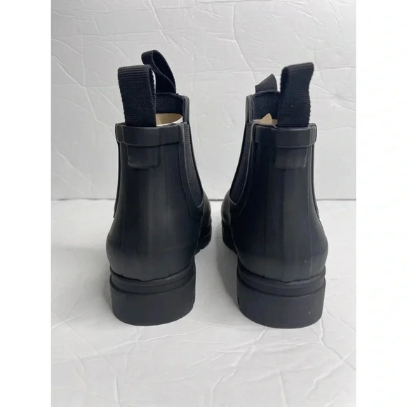 Everlane The Rainboot Women’s Size 5‎ Black Ankle Pull on Tab Bootie - Picture 9 of 11